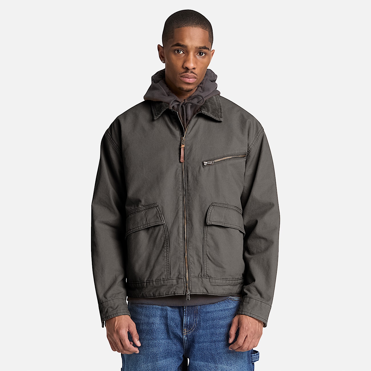Mens Strafford Canvas Jacket TBL Vintage Black ALT1