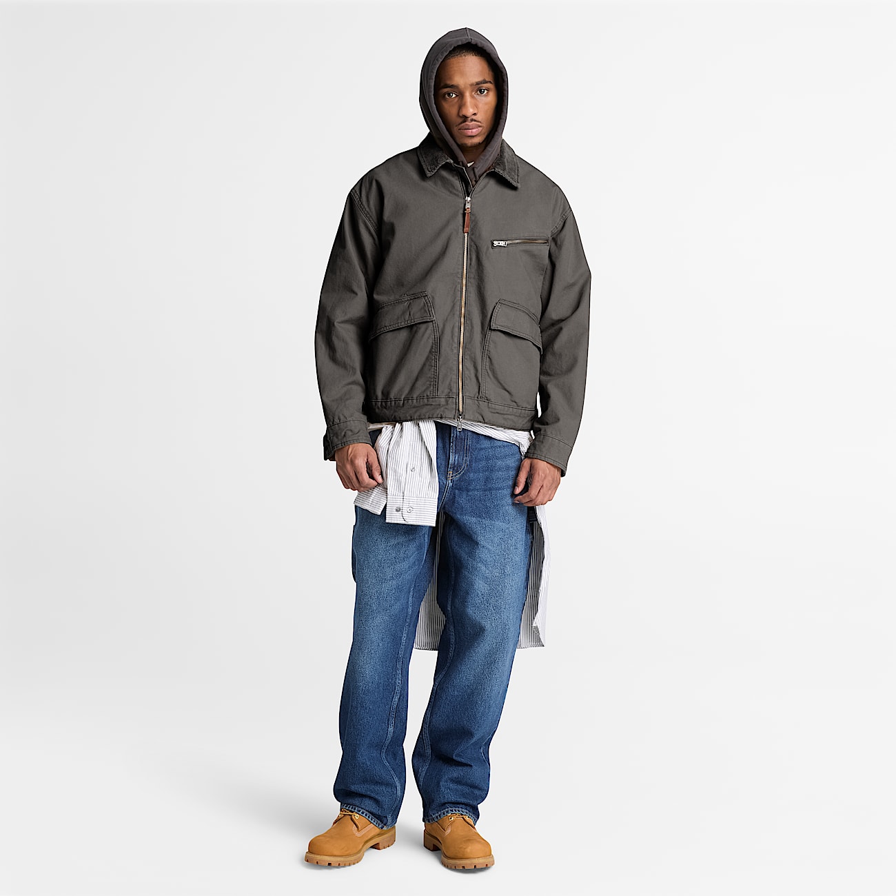 Mens Strafford Canvas Jacket TBL Vintage Black ALT2