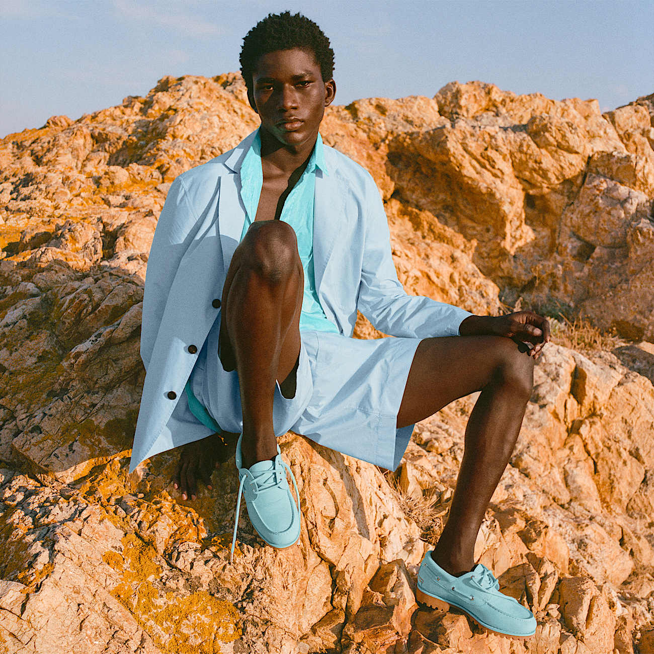 Timberland x Jacquemus Authentic Boat Shoe TBL Aqua Nubuck ALTB
