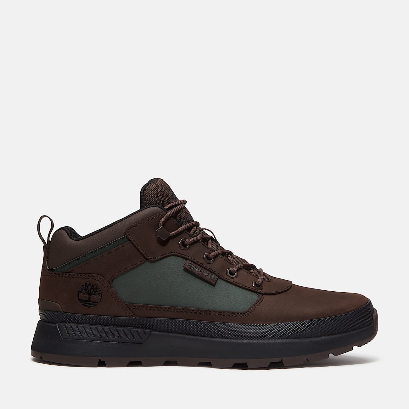 Chaussure sport Field Trekker pour hommes TBL Nubuck brun foncVert fonc HERO