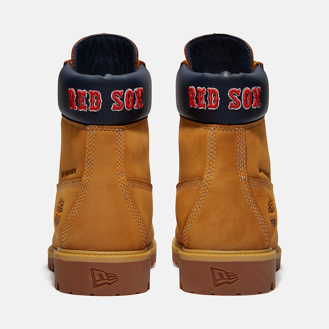 Botas impermeables Timberland Heritage de 6 pulgadas para Hombre TBL Nobuck color trigoazul marinorojo ALT5