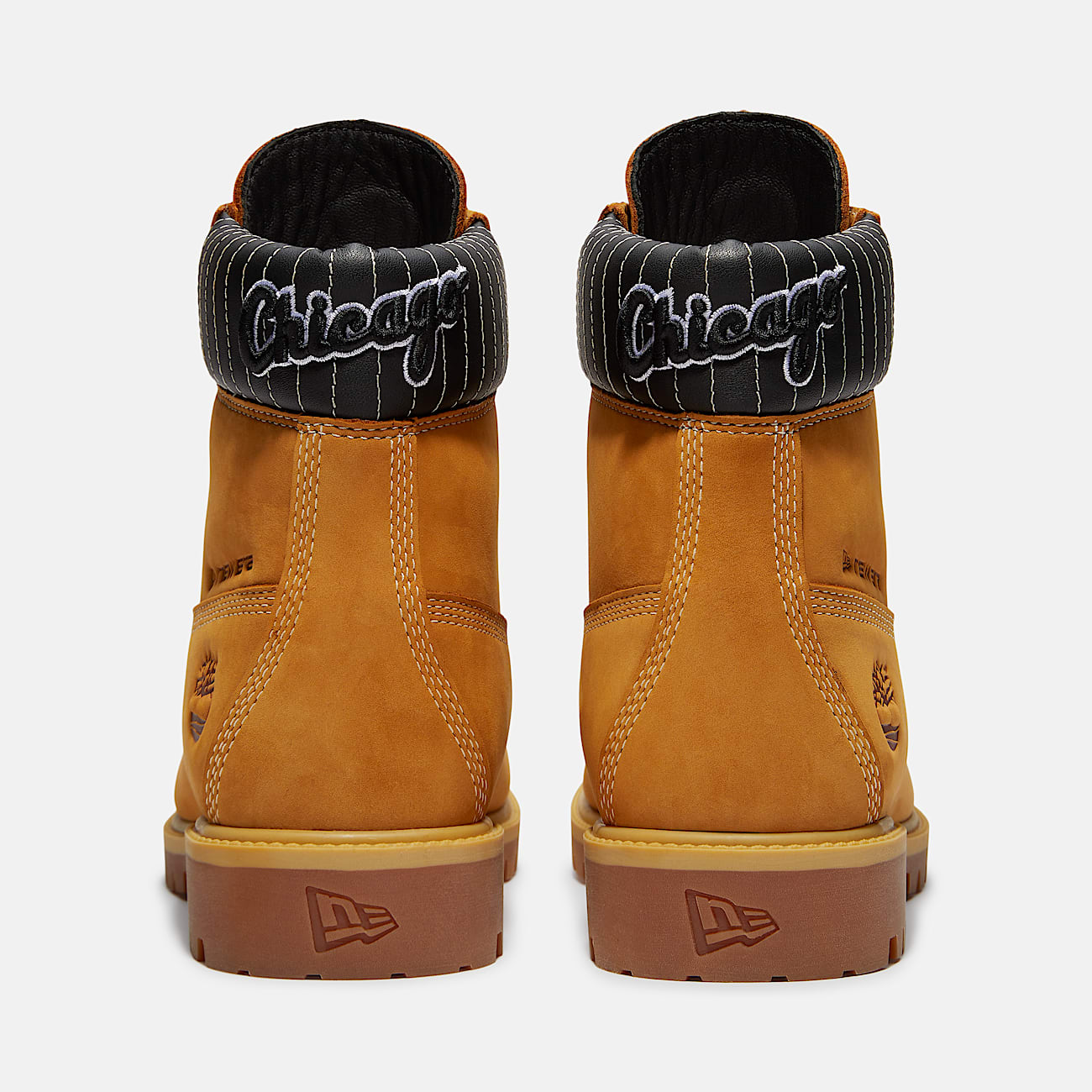 Botas impermeables Timberland Heritage de 6 pulgadas para Hombre TBL Nobuck color trigoRayas negras ALT5