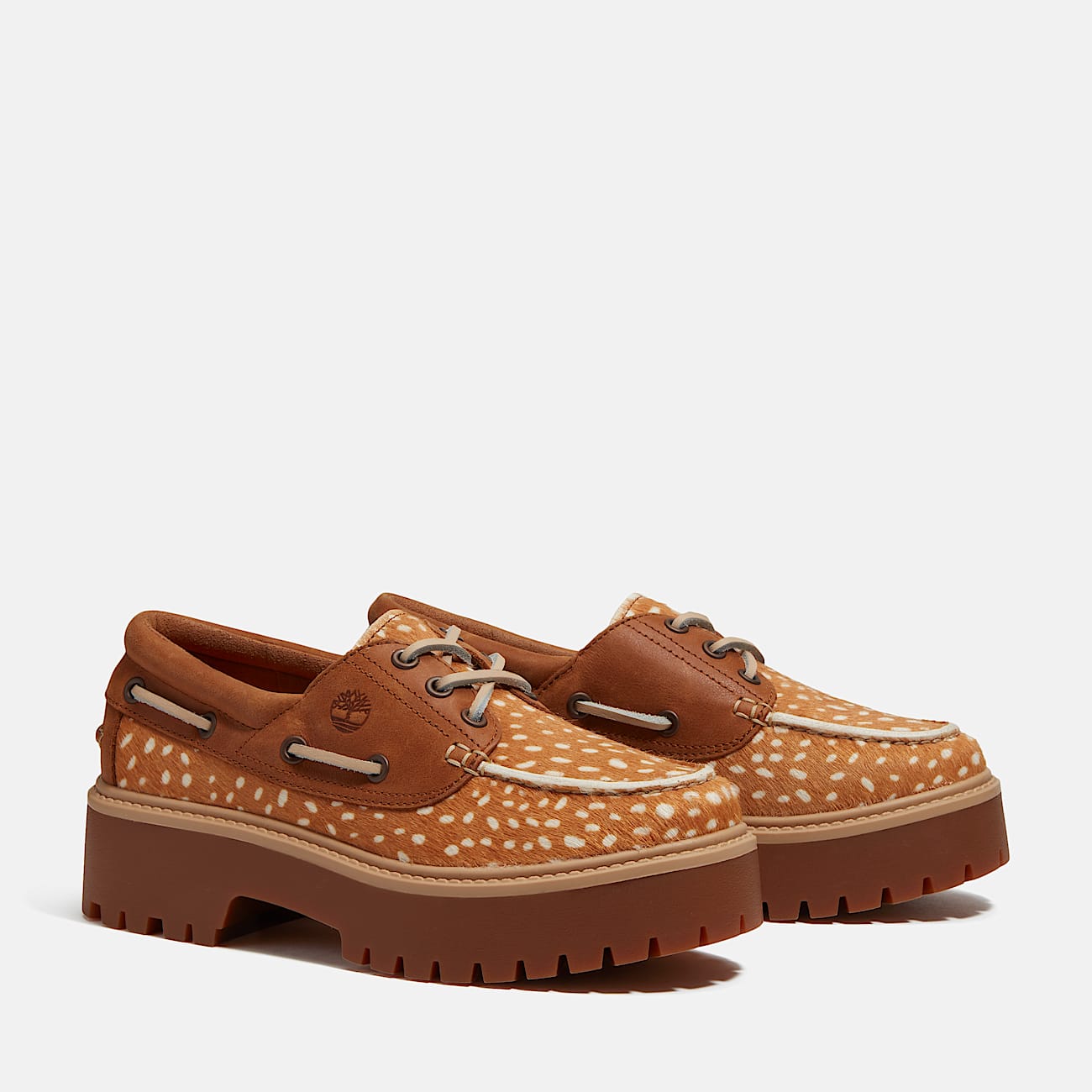 Womens Stone Street Platform Boat Shoe TBL Medium Brown FullGrainNatural ALT4