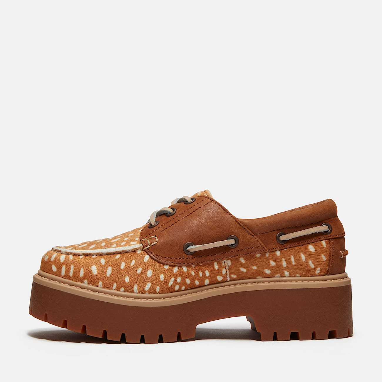 Womens Stone Street Platform Boat Shoe TBL Medium Brown FullGrainNatural ALT6