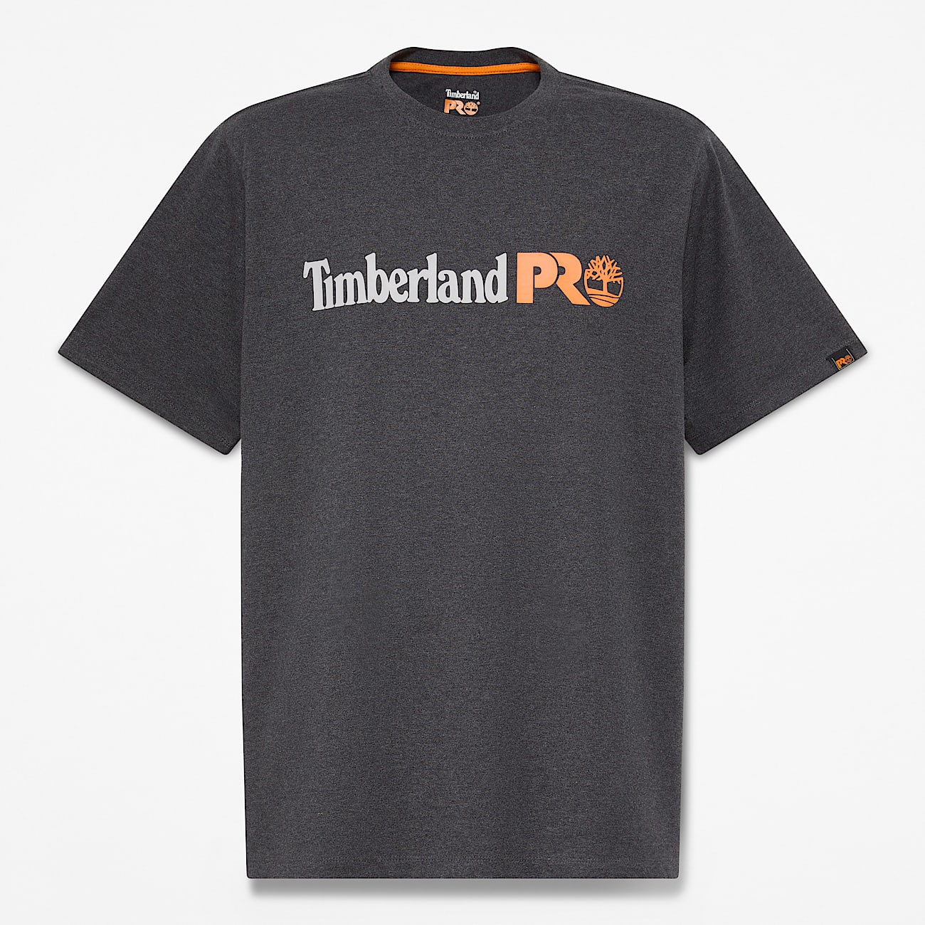 Mens Timberland PRO Logo ShortSleeve TShirt TBL Black Heather HERO
