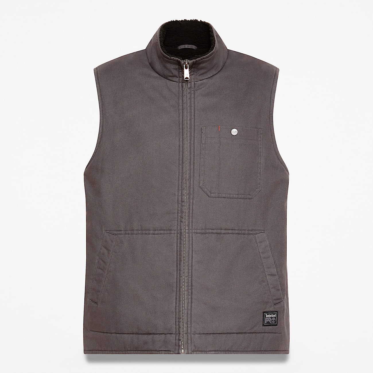 Mens Timberland PRO FleeceLined Twill Vest TBL Asphalt HERO