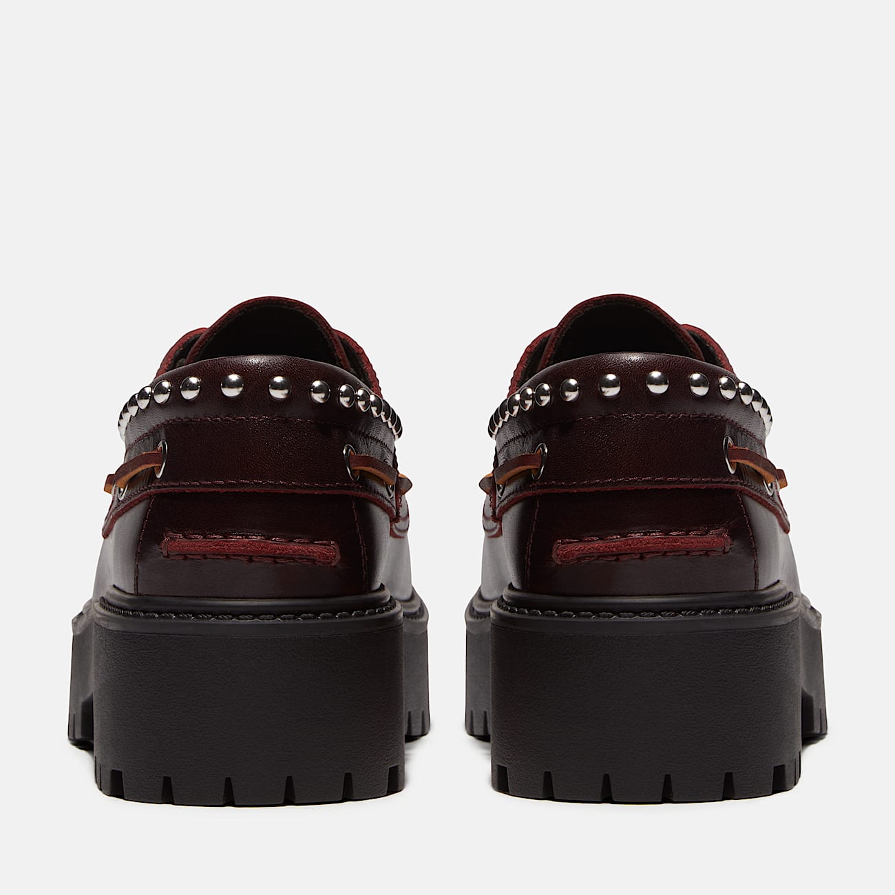 Womens Stone Street Platform Boat Shoe TBL Burgundy FullGrain ALT5