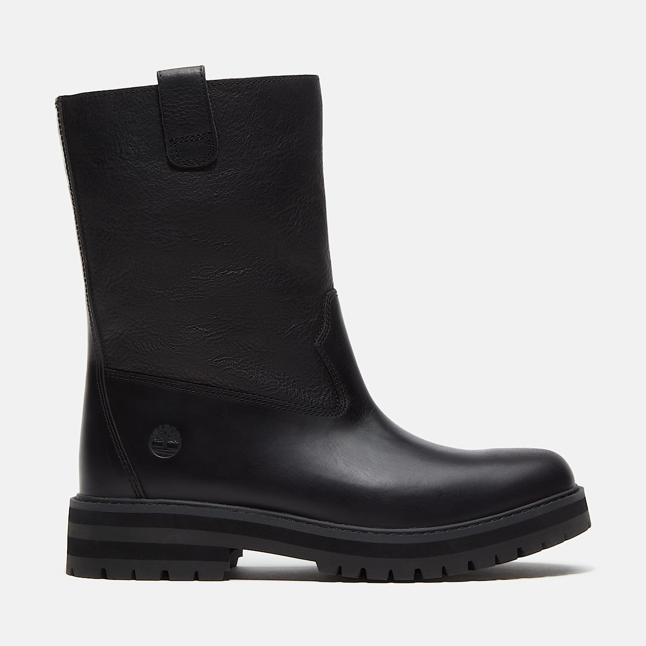 Botas Britton Drive PullOn para Mujer TBL Piel de grano entero negro HERO