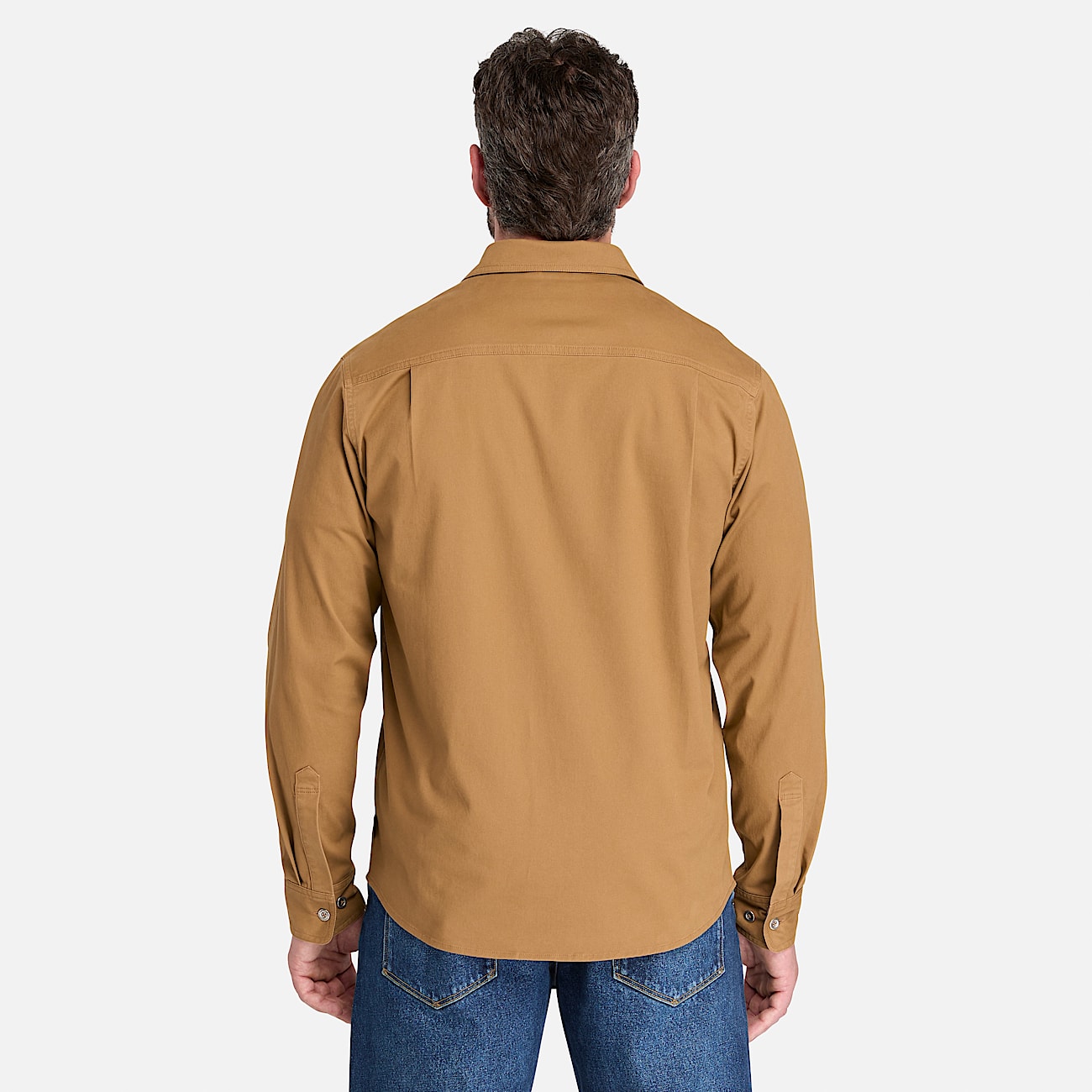 Mens Timberland PRO Stretch Twill Work Shirt TBL Dark Wheat ALT8