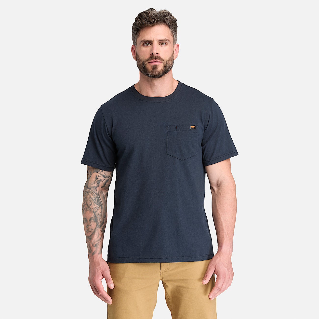 Mens Timberland PRO ShortSleeve Pocket TShirt TBL Carbon ALT1