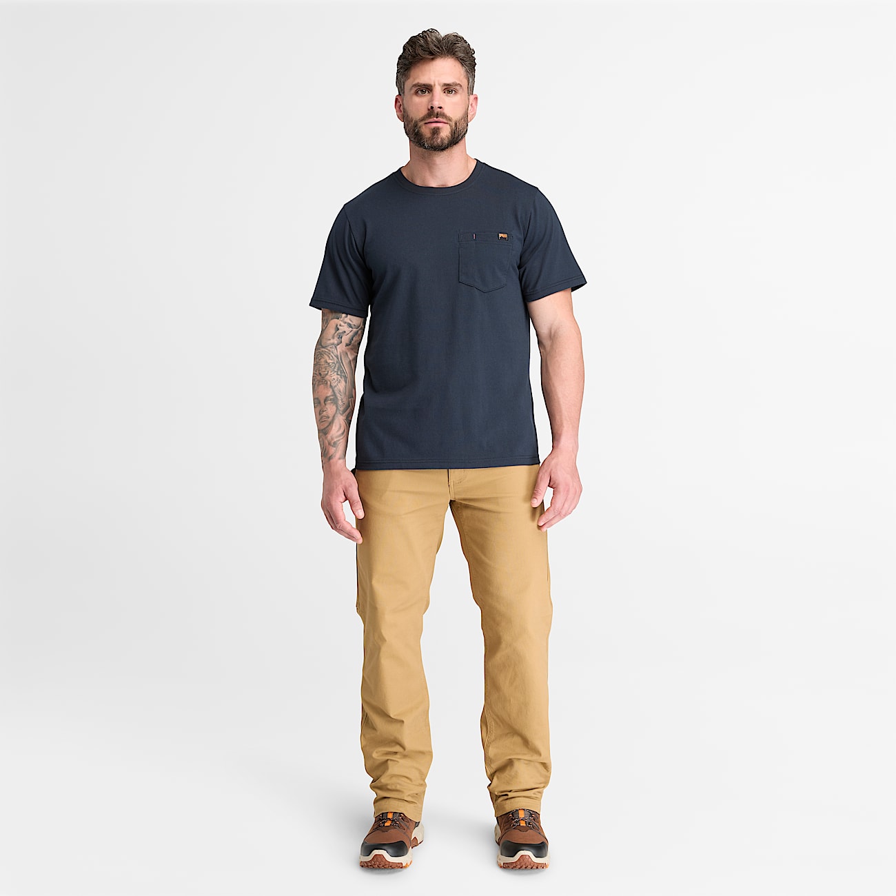 Mens Timberland PRO ShortSleeve Pocket TShirt TBL Carbon ALT2