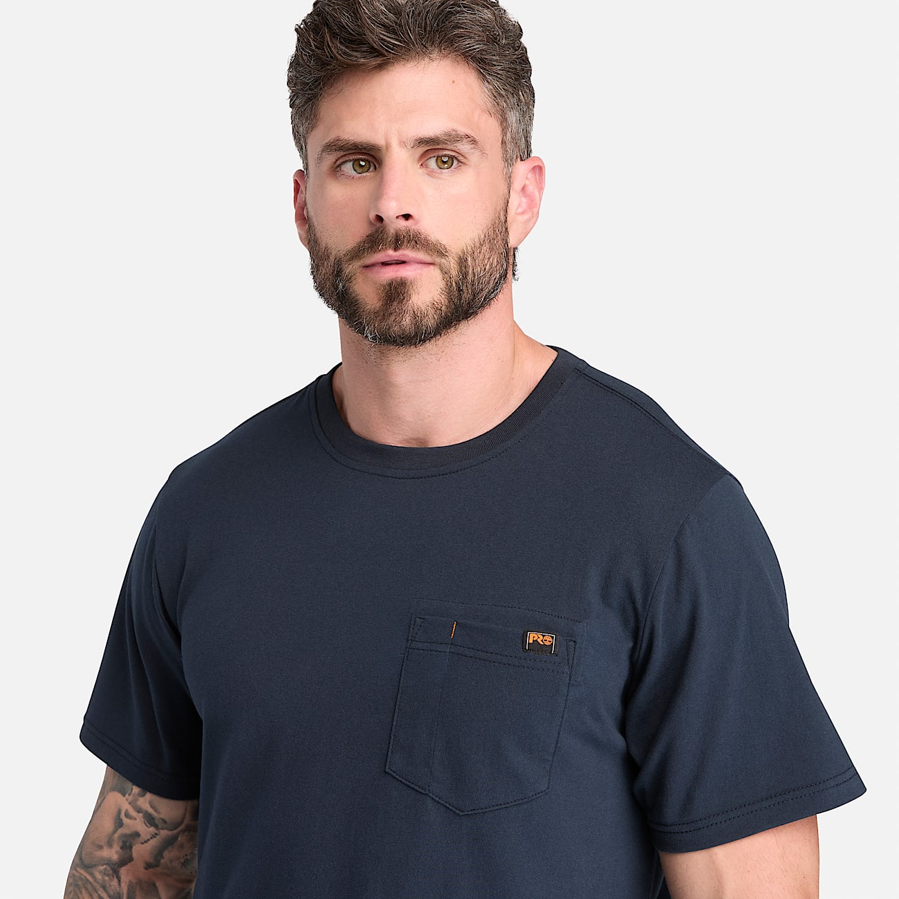 Mens Timberland PRO ShortSleeve Pocket TShirt TBL Carbon ALT3