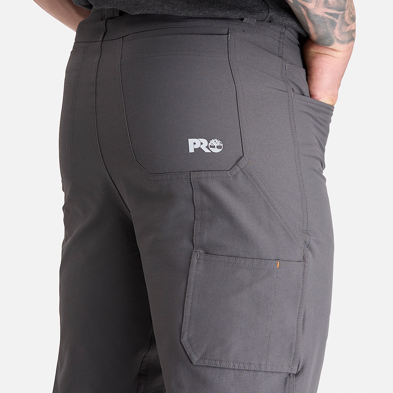 Mens Timberland PRO Bonded Stretch Canvas Work Pant TBL Asphalt ALT4