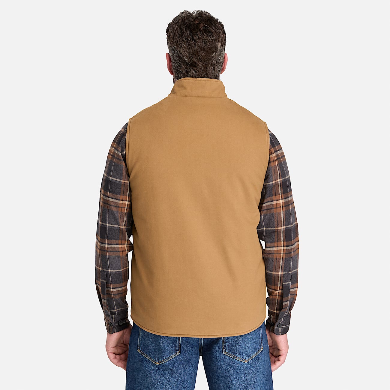 Mens Timberland PRO FleeceLined Twill Vest TBL Dark Wheat ALT8