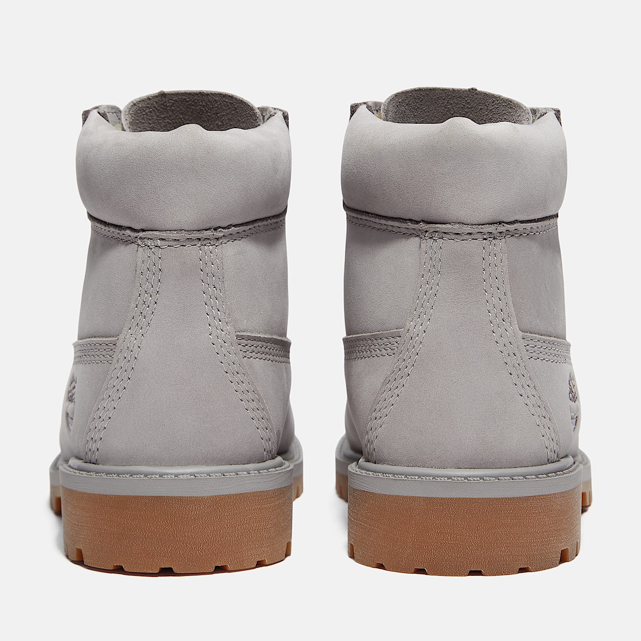 Youth Timberland Premium 6Inch Waterproof Boot TBL Medium Grey Nubuck ALT5