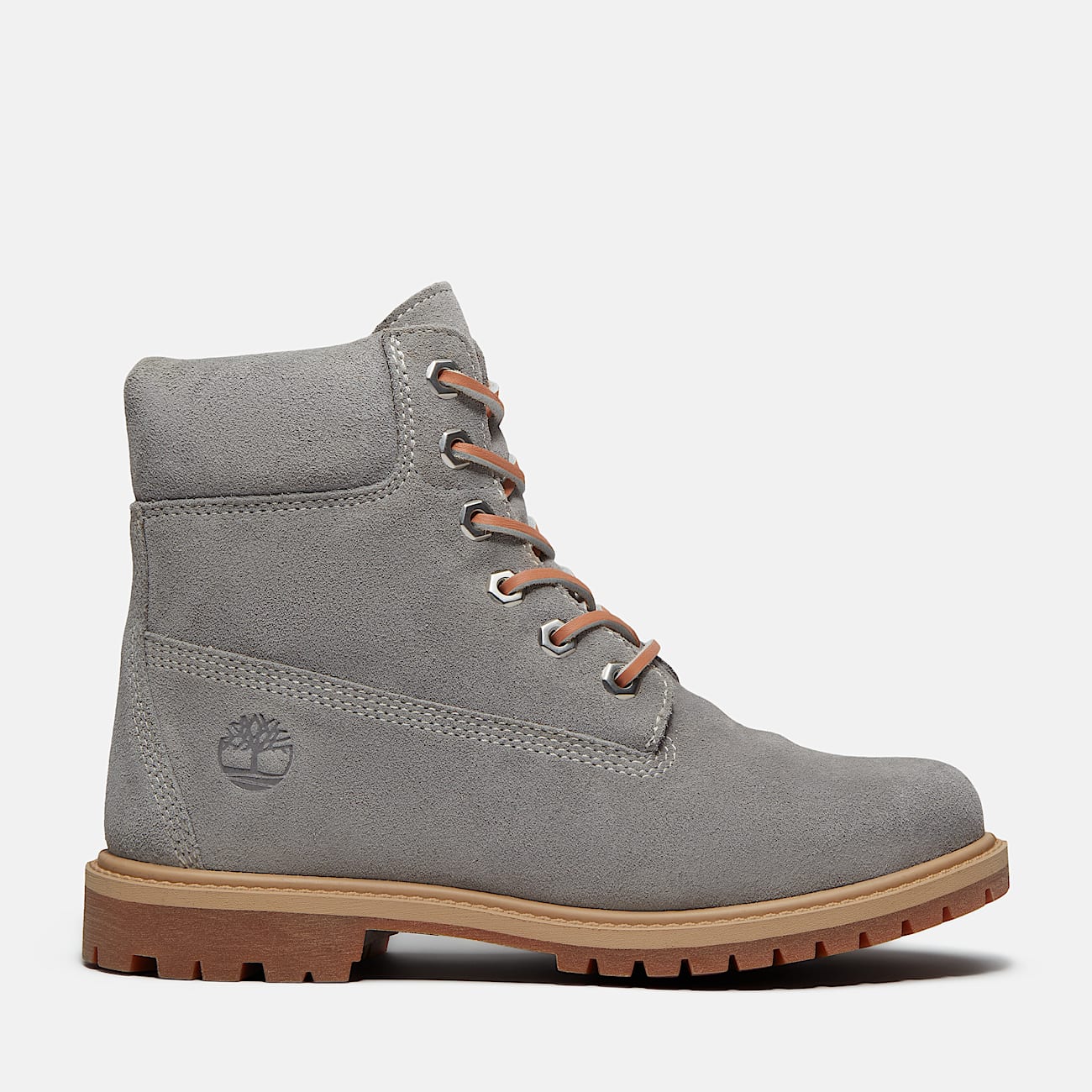 Womens Timberland Premium 6Inch Boot TBL Medium Grey Suede HERO