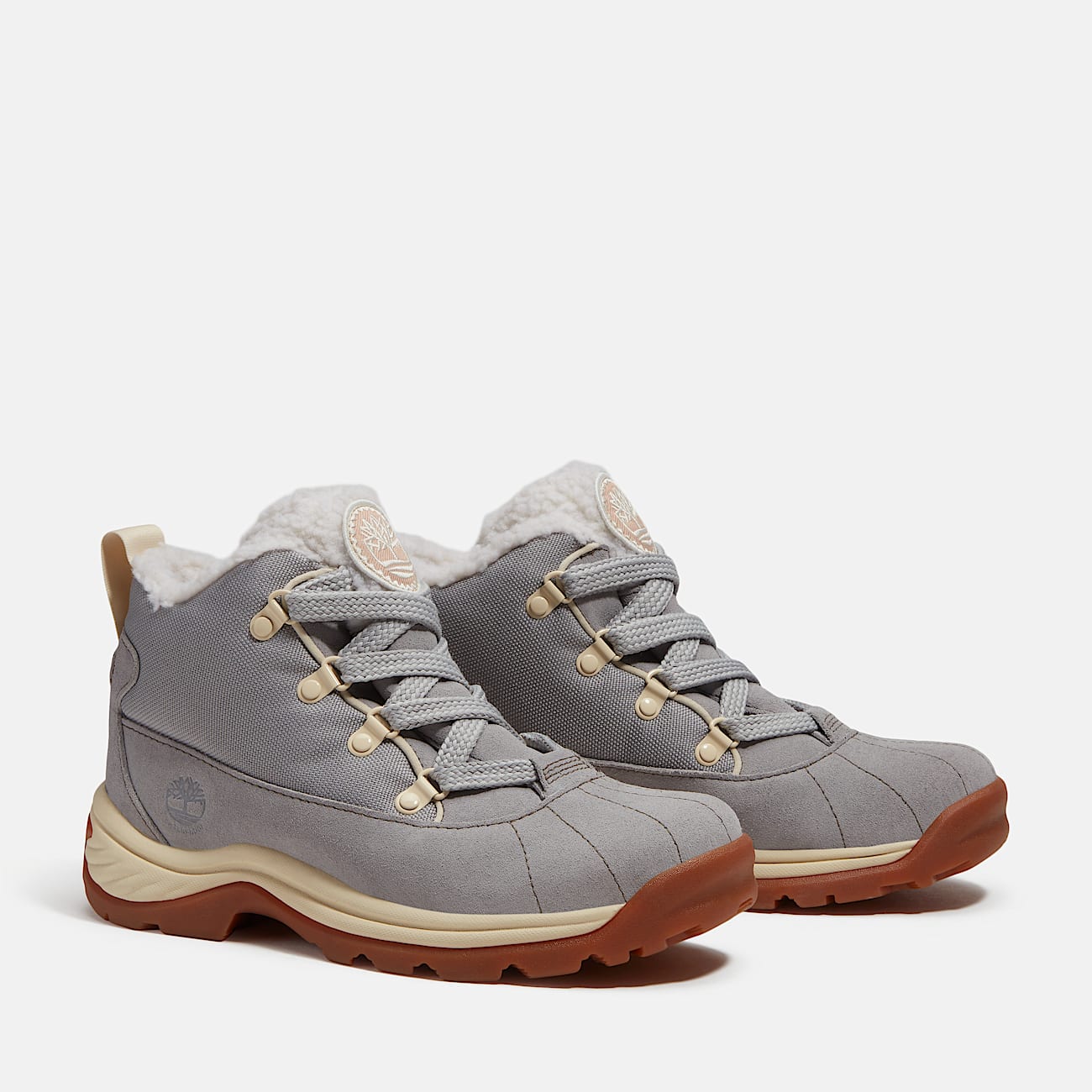 Womens White Ledge Mid Waterproof Boot TBL Light Grey Suede ALT4