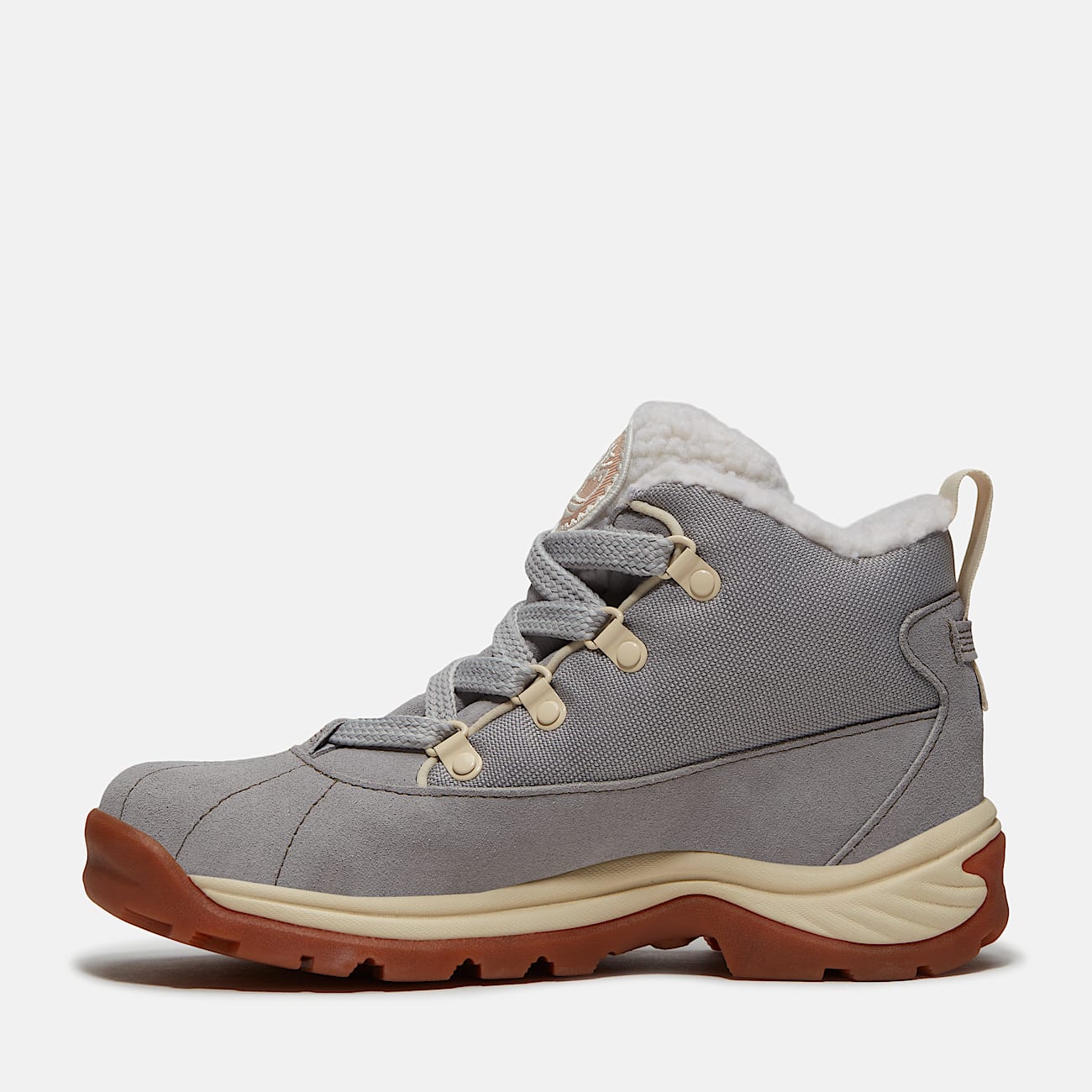 Womens White Ledge Mid Waterproof Boot TBL Light Grey Suede ALT6