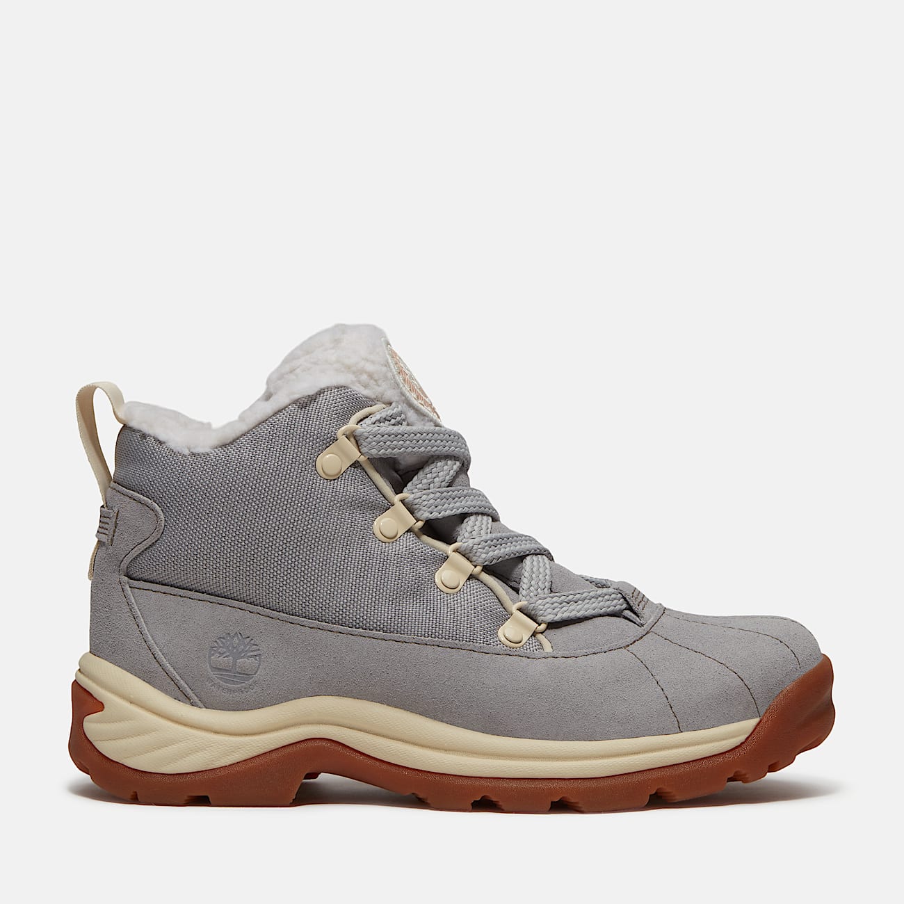 Womens White Ledge Mid Waterproof Boot TBL Light Grey Suede HERO