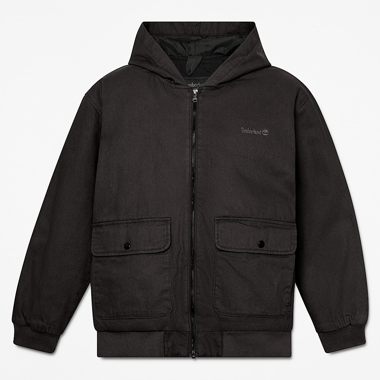 Mens Insulated Canvas Bomber TBL Black HERO