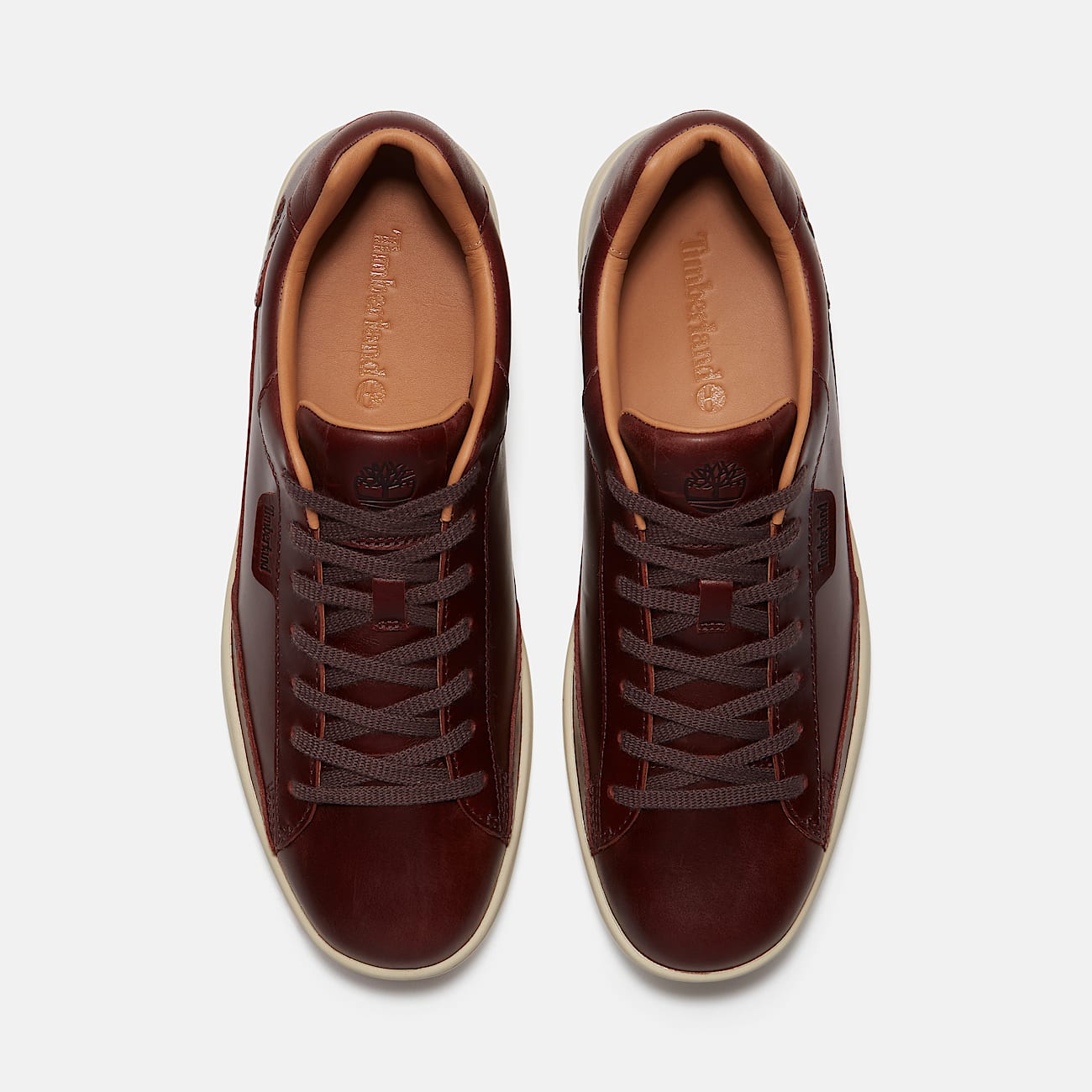 Tenis Portofino Pier para Hombre TBL Piel de grano completo color burdeos ALT2