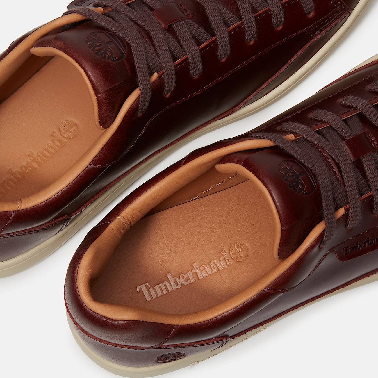 Tenis Portofino Pier para Hombre TBL Piel de grano completo color burdeos ALT7