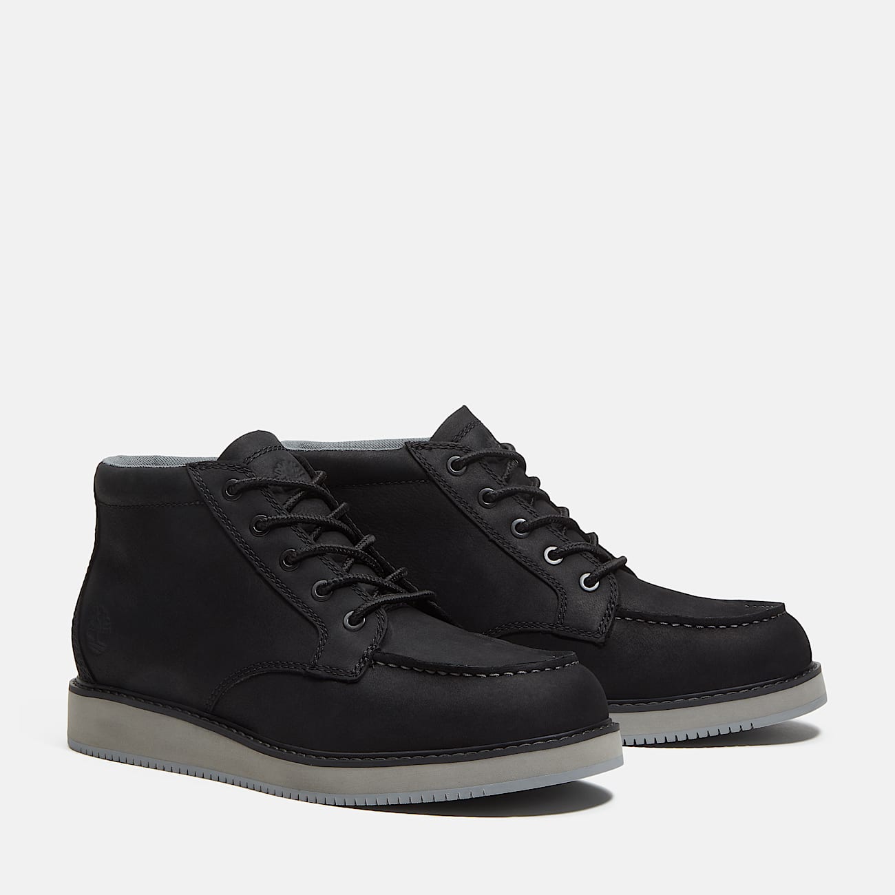 Mens Redwood Edge Moc Toe Chukka Boot TBL Black Nubuck ALT4