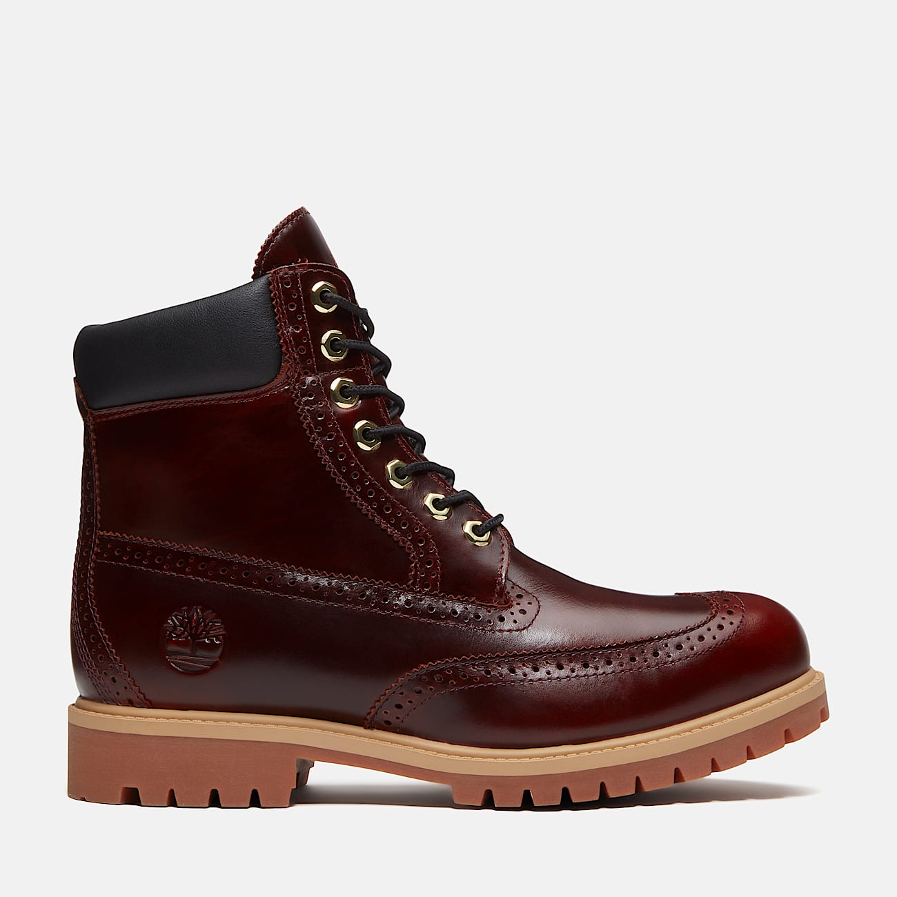 Mens Timberland Premium 6Inch Waterproof Boot TBL Burgundy FullGrain HERO