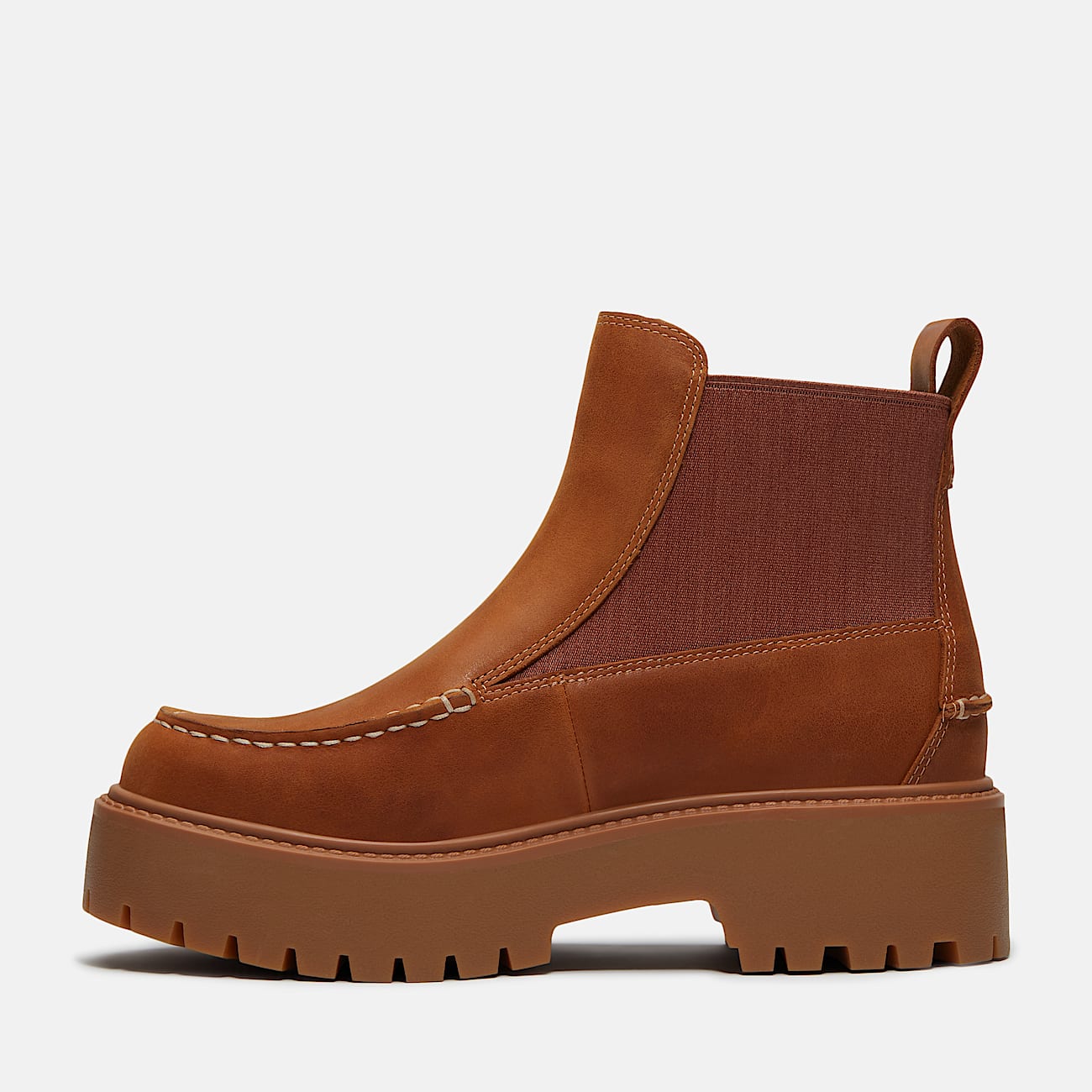 Womens Stone Street Platform Chelsea Boot TBL Wheat FullGrain ALT6