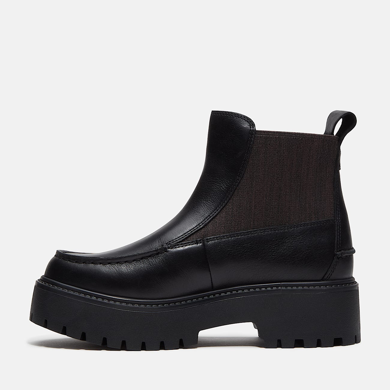 Womens Stone Street Platform Chelsea Boot TBL Black FullGrain ALT6