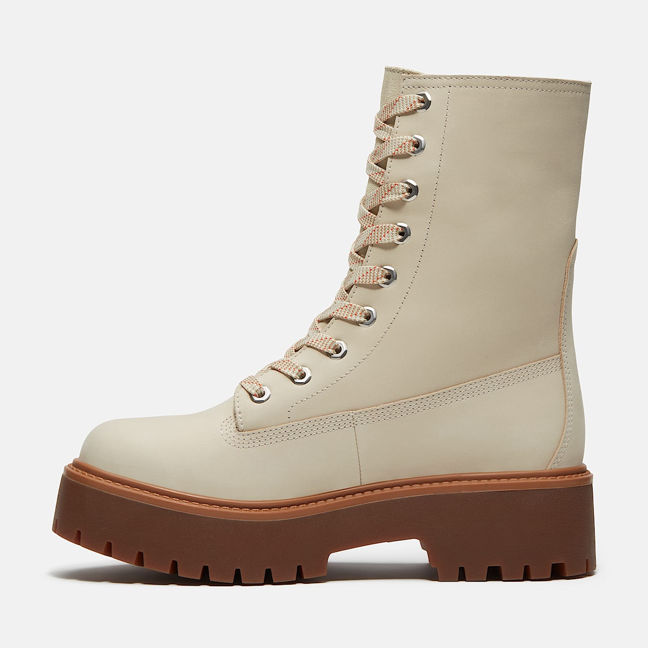 Womens Stone Street Platform Mid Boot TBL Light Beige Nubuck ALT6