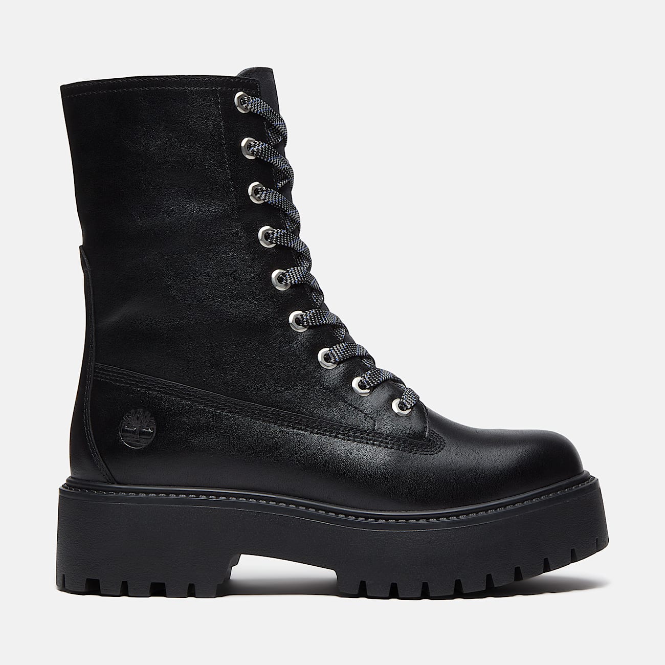 Womens Stone Street Platform Mid Boot TBL Black FullGrain HERO