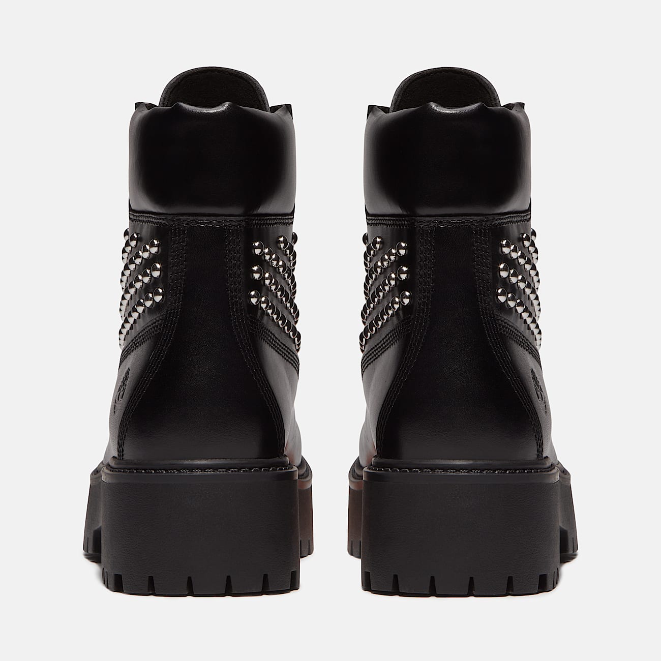 Womens Stone Street Platform 6Inch Boot TBL Black FullGrain With Studs ALT5