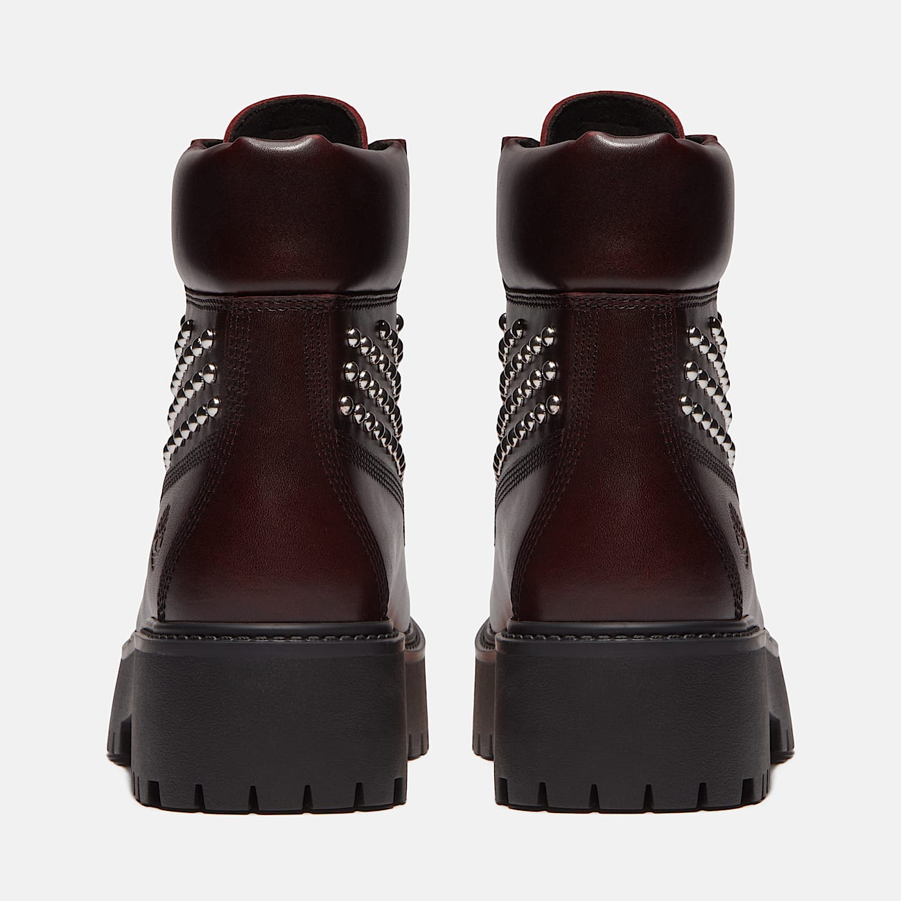 Womens Stone Street Platform 6Inch Boot TBL Burgundy FullGrain With Studs ALT5