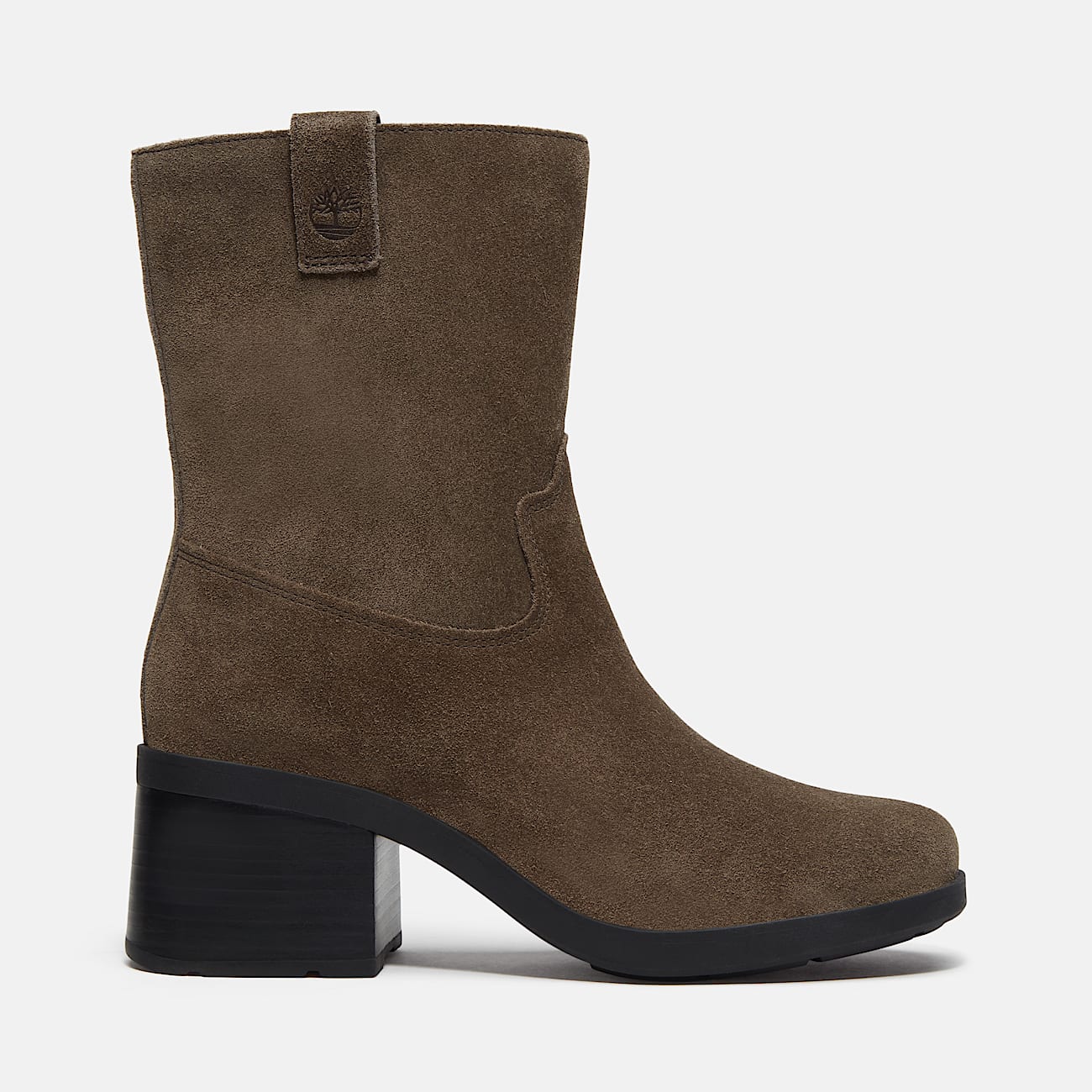 Botas Bellevaux con cierre lateral para Mujer TBL Gamuza marrn oscuro HERO