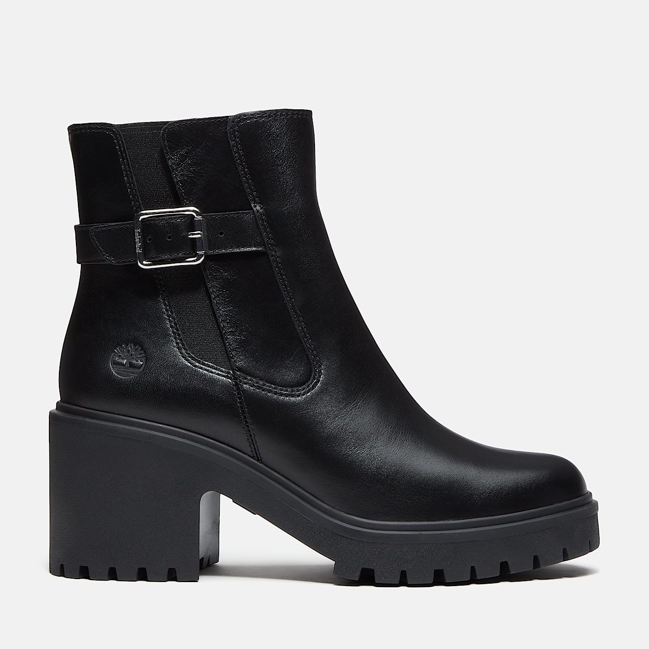 Botas Chelsea Stone Heights para Mujer TBL Piel de grano entero negro HERO