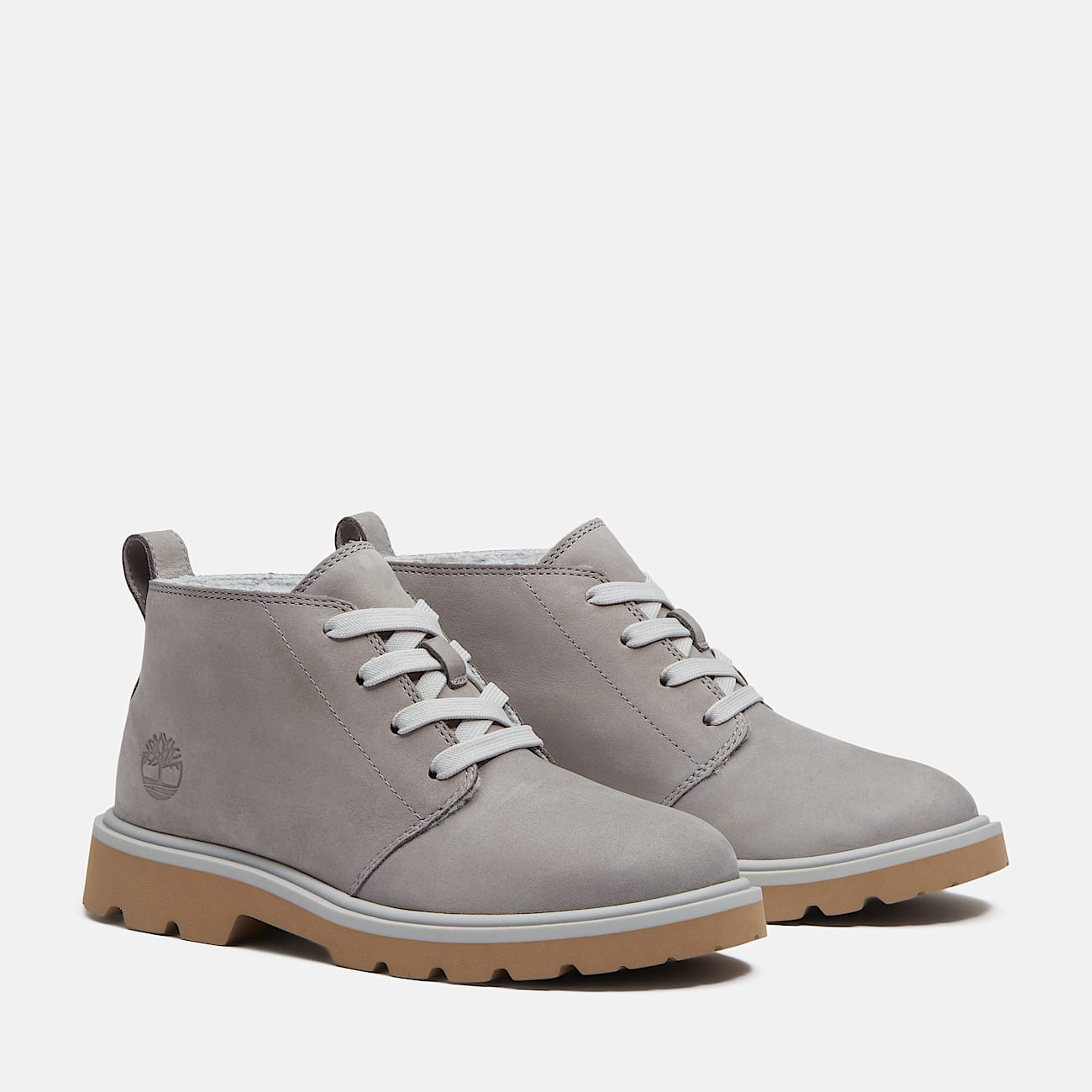 Botas chukka con forro clido Rowan Way para Mujer TBL Nobuck gris medio ALT4
