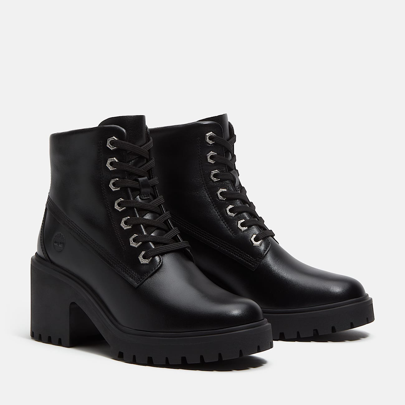 Botas Stone Heights Mid para Mujer TBL Piel de grano entero negro ALT4