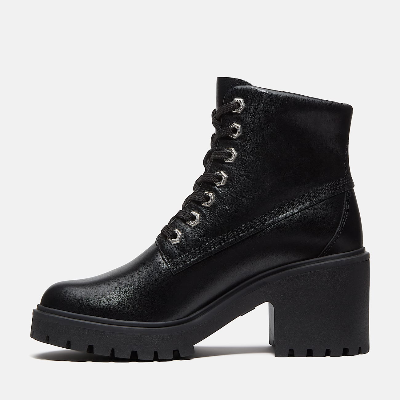 Botas Stone Heights Mid para Mujer TBL Piel de grano entero negro ALT6