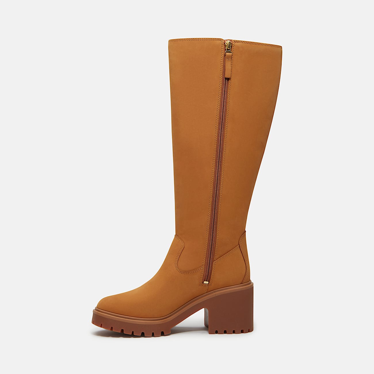 Botas altas con cierre lateral Stone Heights para Mujer TBL Nobuck color trigo ALT6