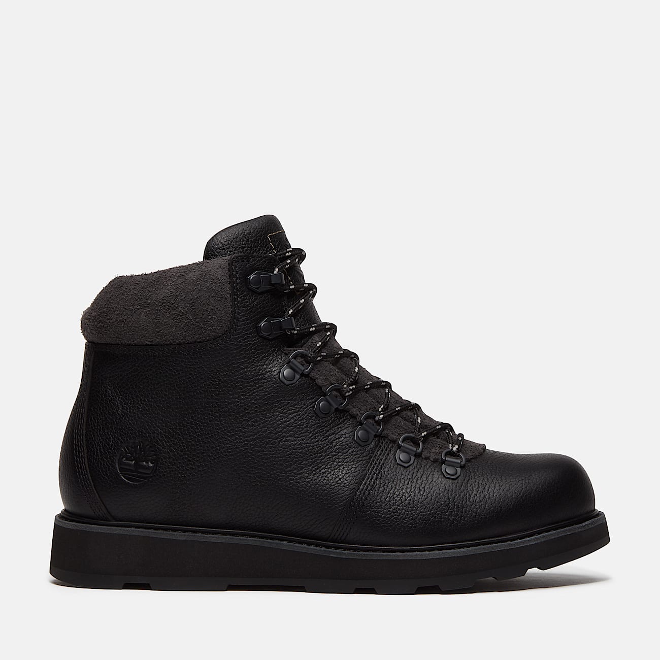 Mens Britton Mills Mid Waterproof Boot TBL Black FullGrain HERO