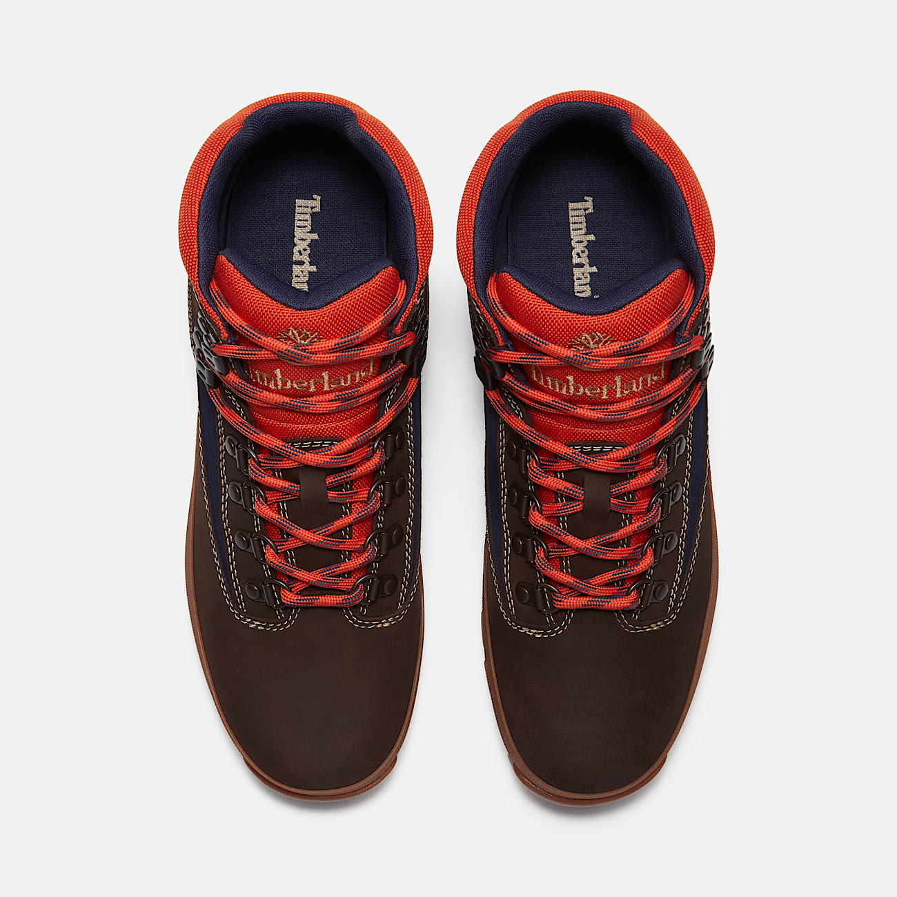 Mens Euro Hiker TBL Dark Brown NubuckDark Blue ALT2