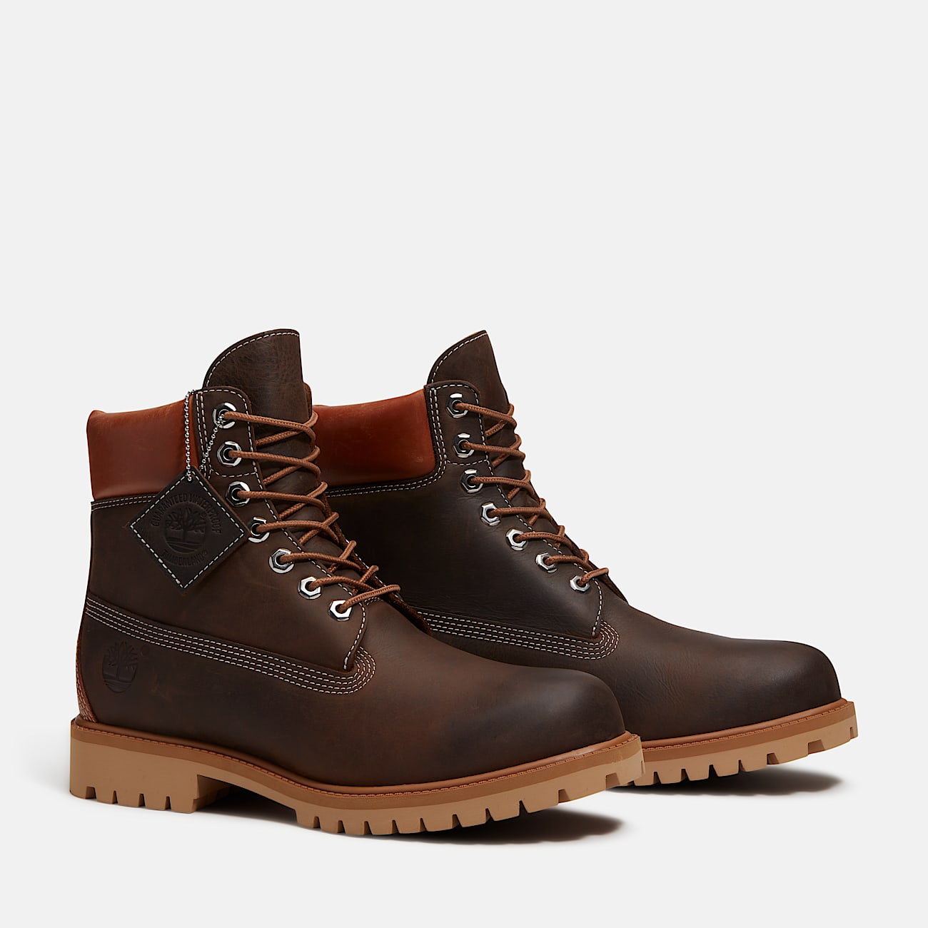 Mens Timberland Heritage 6Inch Boot with GORETEX Membrane TBL Dark Brown FullGrain ALT4