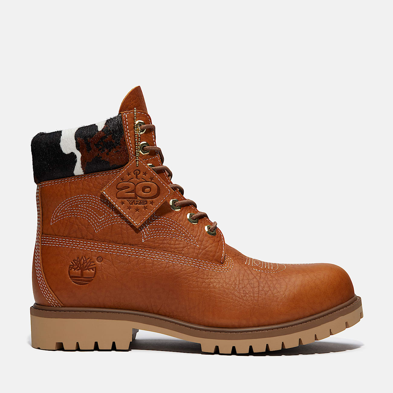 Mens Timberland x Sneaker Politics 6Inch Waterproof Boot TBL Rust FullGrainPrint HERO