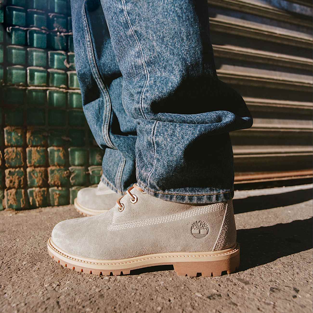 Botas Timberland Premium de 6 pulgadas para Mujer TBL Gamuza gris medio ALTA