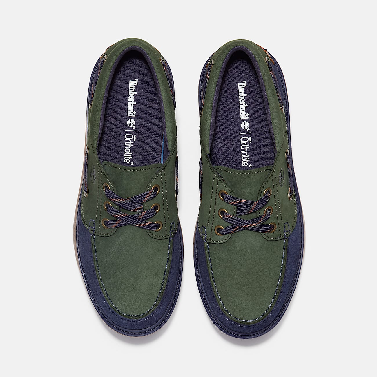 Womens Stone Street Platform Boat Shoe TBL Dark Green NubuckDark Blue ALT2
