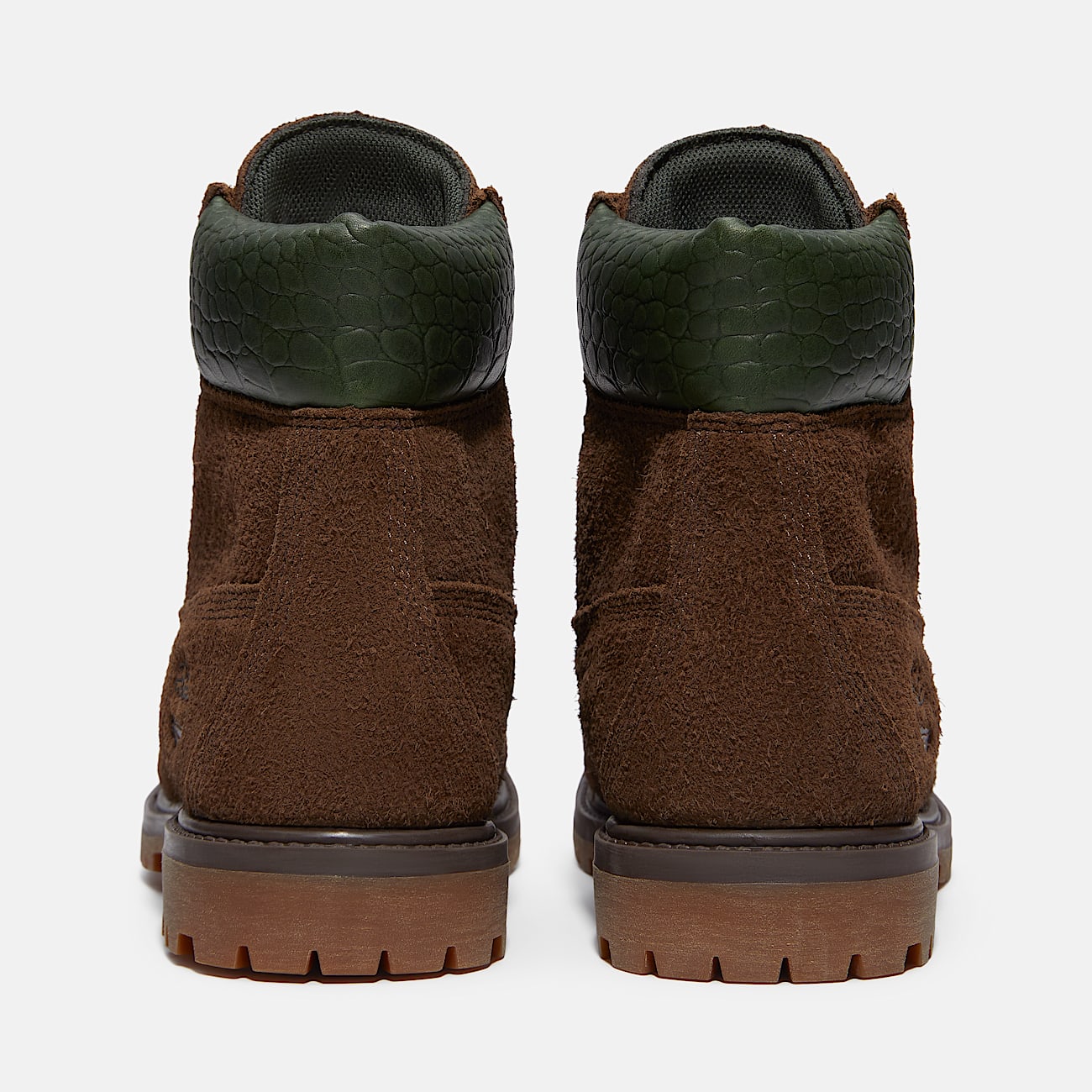 Womens Timberland Premium 6Inch Waterproof Boot TBL Dark Brown SuedeDark Green ALT5