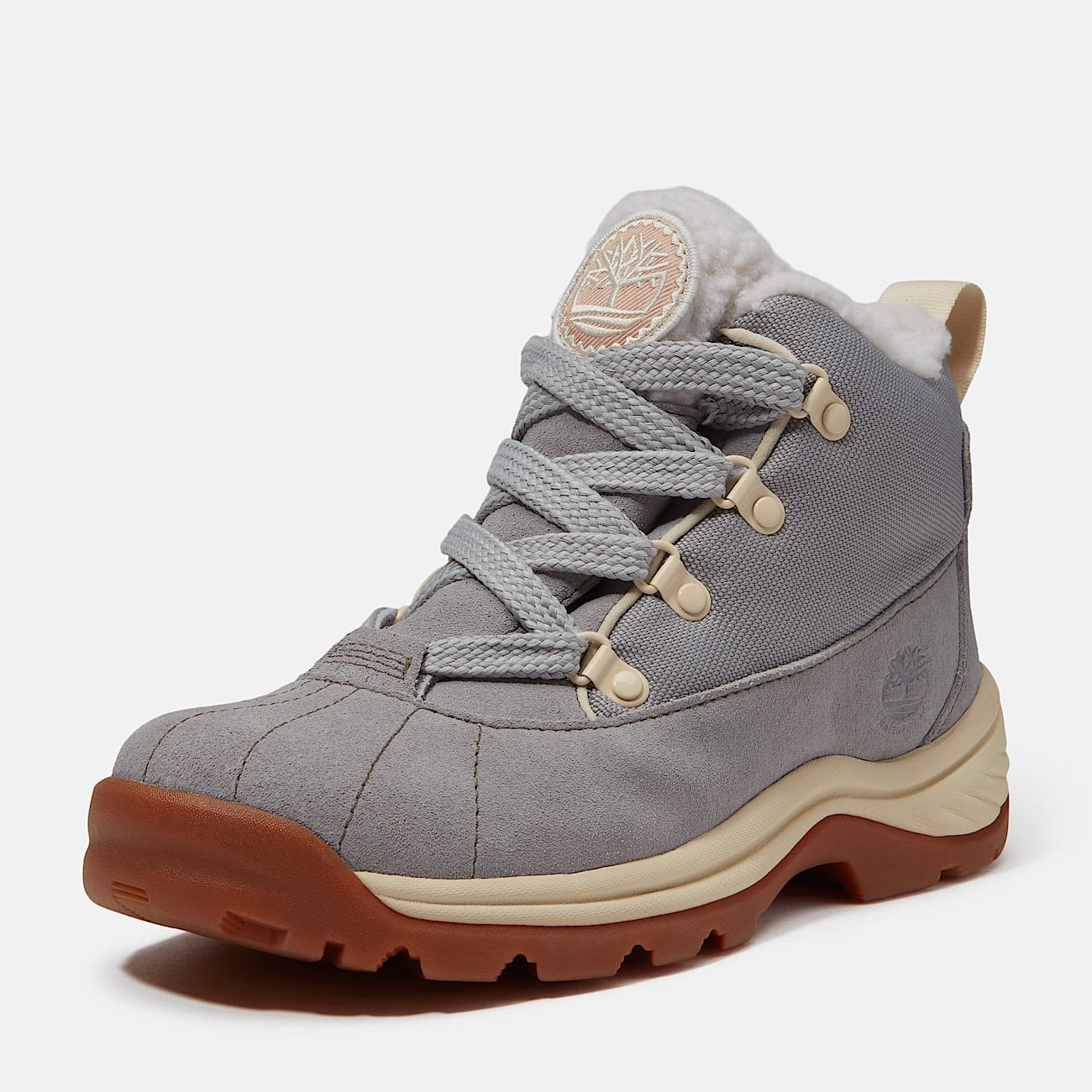 Womens White Ledge Mid Waterproof Boot TBL Light Grey Suede ALT9