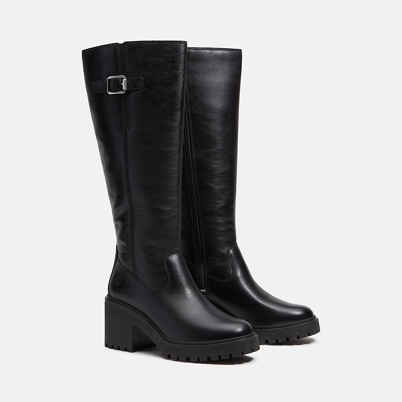 Womens Stone Heights Tall SideZip Boot TBL Black FullGrain ALT4