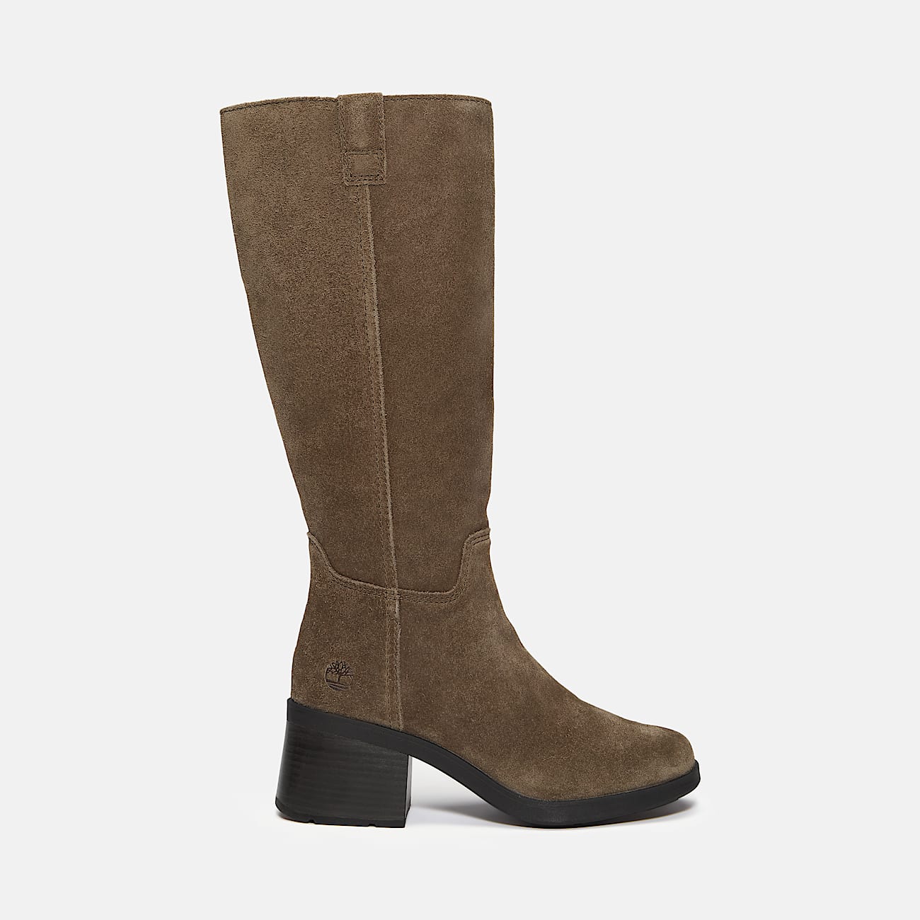 Womens Bellevaux Tall SideZip Boot TBL Dark Brown Suede HERO